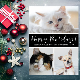 Prettige Pawlidays 3 Foto Feestdagenkaart