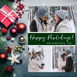 Prettige Pawlidays 3 Foto Feestdagenkaart