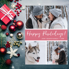 Prettige Pawlidays 3 Foto Feestdagenkaart