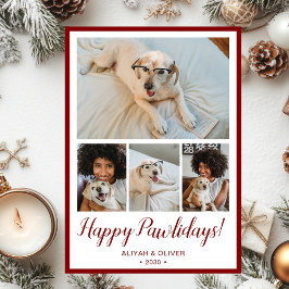 Prettige Pawlidays 4 Foto  Feestdagenkaart