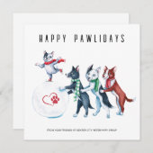 Prettige Pawlidays Dierentuin Vakantiewensen Feestdagenkaart (Voorkant / Achterkant)