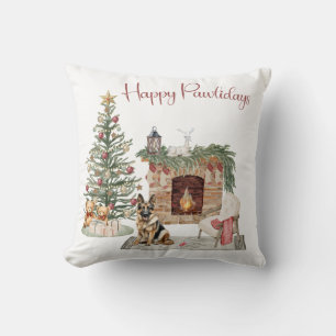 Prettige Pawlidays Hond Design- Duitse Herder Kussen