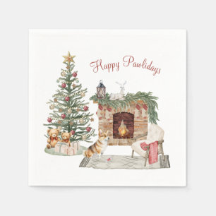 Prettige Pawlidays Hondendesign - Corgi Servet