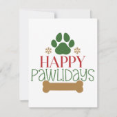 Prettige Pawlidays Kerstkaart (Voorkant)
