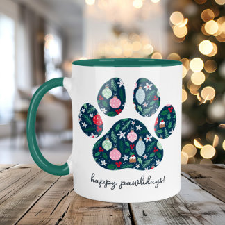 Prettige Pawlidays Kerstmis Hond Liefhebber Koffie Mok