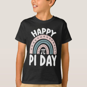 Prettige Pi-dag Boho Regenboog Wiskunde Wiskundige T-shirt