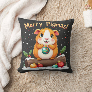 Prettige Pigmas Cavia Kerstman Kussen