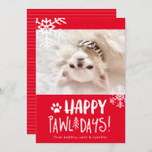 Prettige Poesfeestdagen | Kerstkaart met huisdier  (Voorkant / Achterkant)