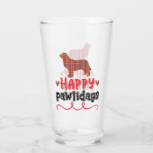 Prettige Poeske-dagen | Grappige Woordspeling Glas (Achterkant)