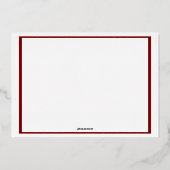 Prettige Poeskerstdagen Folie Feestdagenkaart (Achterkant)