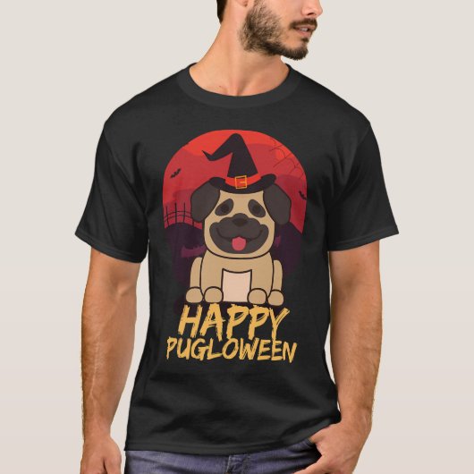 Prettige Pugloween T-shirt (Voorkant)