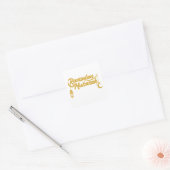 Prettige Ramadan Vierkante Sticker (Envelop)