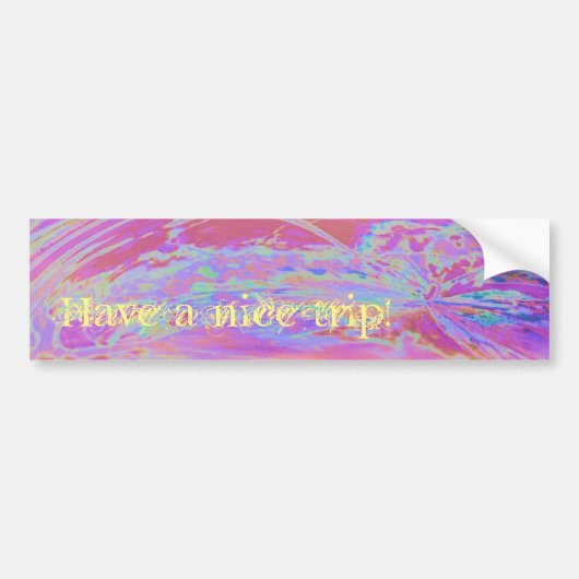 Prettige reis! bumpersticker (Voorkant)