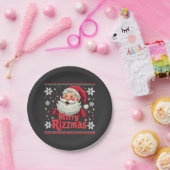 Prettige Rizzmas Kerstman Rizz Grappige Kerst Rizz Papieren Bordje (Feest)