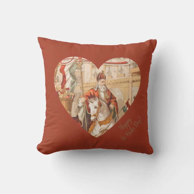Prettige Sint Nicolaasdag Sinterklaas Kussen (Voorkant)