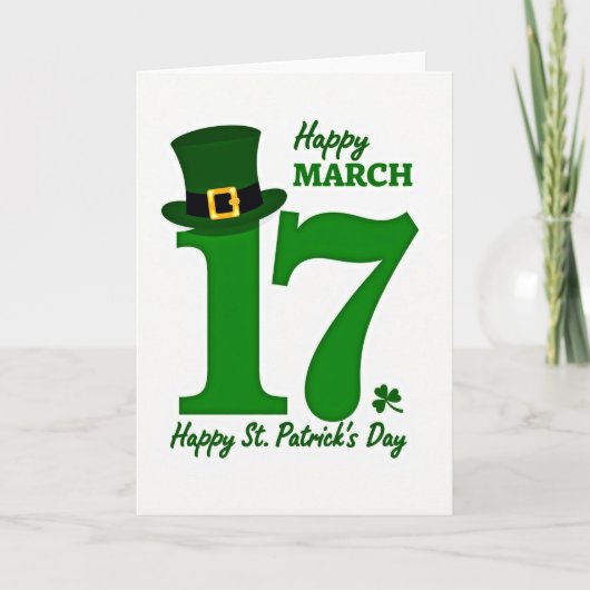 Prettige St. Patrick-dag 17 Kaart (Voorkant)