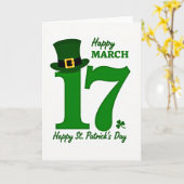 Prettige St. Patrick-dag 17 Kaart (Gele Bloem)