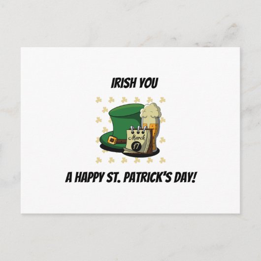 Prettige St. Patrick's Dag Briefkaart (Voorkant)