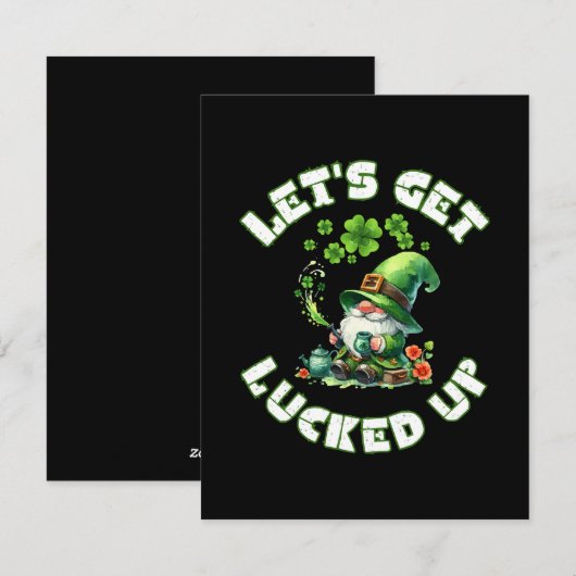 prettige St. Patrick's dag Feestdagenkaart (Voorkant / Achterkant)