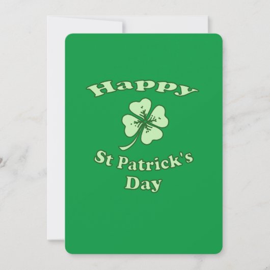 Prettige St. Patrick's dag Feestdagenkaart (Voorkant)