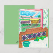 Prettige St. Patrick's Dag Feestdagenkaart (Voorkant / Achterkant)