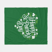 Prettige St. Patrick's Dag Fleece Deken (Voorkant (Horizontaal))