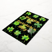 Prettige St. Patrick's Dag Folie Feestdagenkaart (Gedraaid)