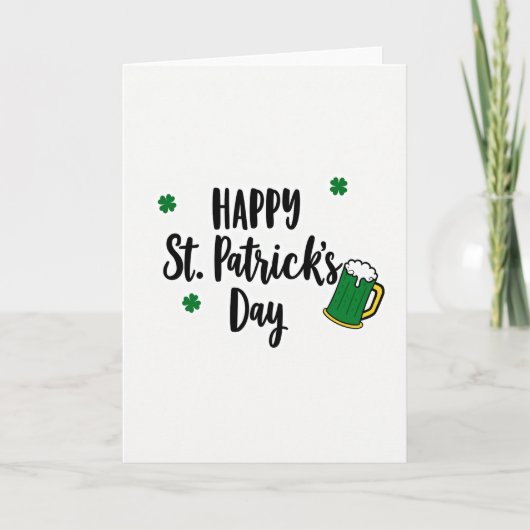 Prettige St. Patrick's Dag Fun Kaart (Voorkant)