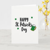 Prettige St. Patrick's Dag Fun Kaart (Gele Bloem)