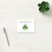 Prettige St. Patrick's dag groene shamrock naam Post-it® Notes (Kantoor)