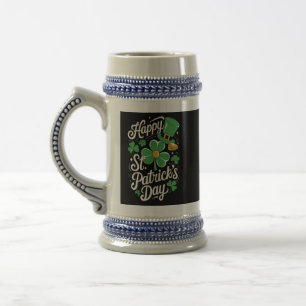 Prettige St. Patrick's Dag Ierse Erfenis St. Patty Bierpul