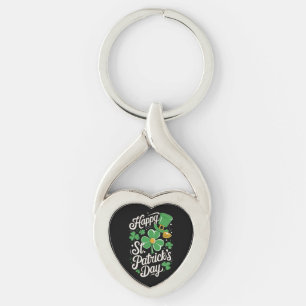 Prettige St. Patrick's Dag Ierse Erfenis St. Patty Sleutelhanger