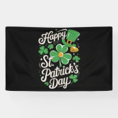 Prettige St. Patrick's Dag Ierse Erfenis St. Patty Spandoek (Horizontaal)
