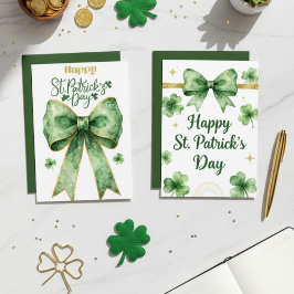 Prettige St. Patrick's Dag Ierse Wenskaart Feestdagenkaart
