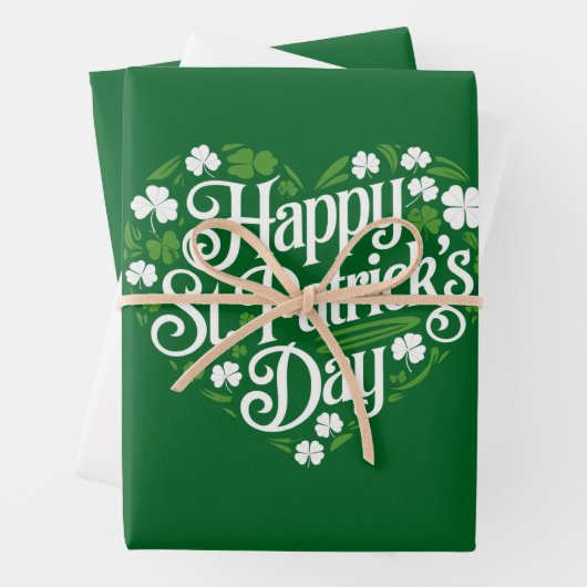 Prettige St. Patrick's Dag  Inpakpapier Vel (In situ)