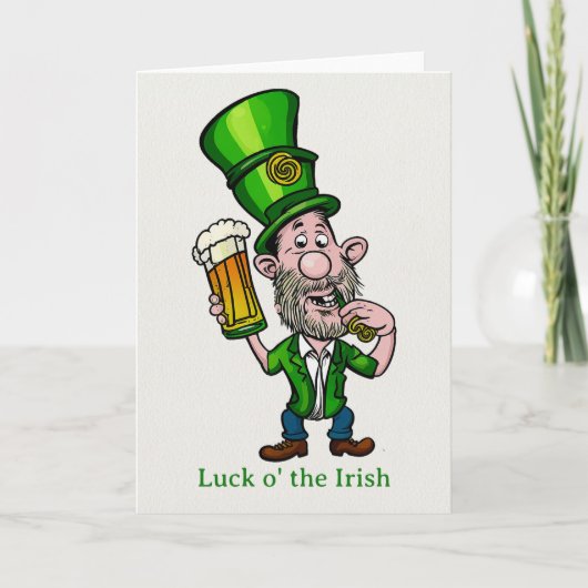 Prettige St. Patrick's Dag kaart (Voorkant)