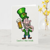 Prettige St. Patrick's Dag kaart (Gele Bloem)