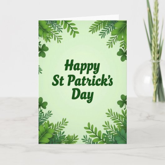 Prettige St. Patrick's Dag Kaart (Voorkant)