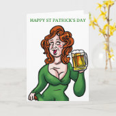Prettige St. Patrick's Dag kaart (Gele Bloem)