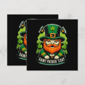Prettige St. Patrick's Dag Kaart (Voorkant / Achterkant)