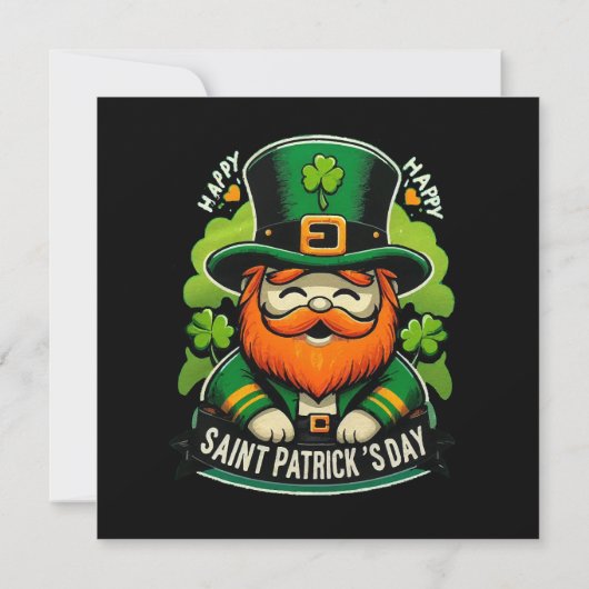 Prettige St. Patrick's Dag Kaart (Achterkant)