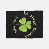 Prettige St. Patrick's Dag La Fheile Padraig Sona Fleece Deken (Voorkant (Horizontaal))