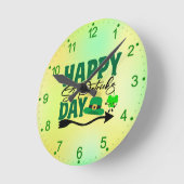 Prettige St. Patrick's Dag Ronde Klok (Hoek)
