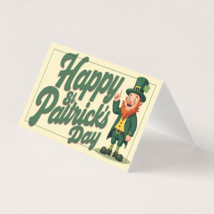 Prettige St. Patrick's Dag Schattige Leprechaun Kaart