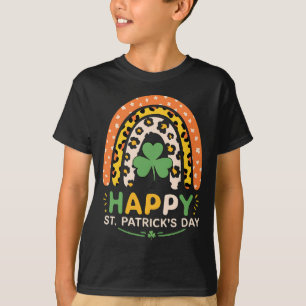 Prettige St. Patrick's Dag Schattige Regenboog Lui T-shirt