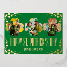 Prettige St. Patrick's dag Shamrocks gezelfoto