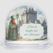 Prettige St. Patrick's Dag Sneeuwbol (Achterkant)