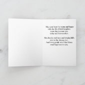 Prettige St. Patrick's dag vierbladige groene klav Feestdagen Kaart (Binnen)