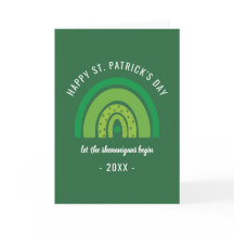 Prettige St. Patrick's Day Groene Regenboog Ierse 