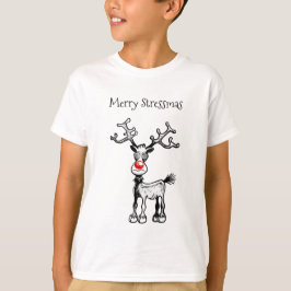Prettige Stresskerst Rudolph T-shirt